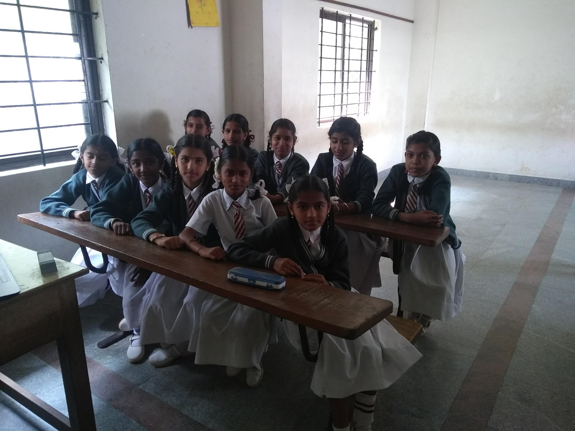 Schoolgirls attending a REIN India menstrual health awareness programme