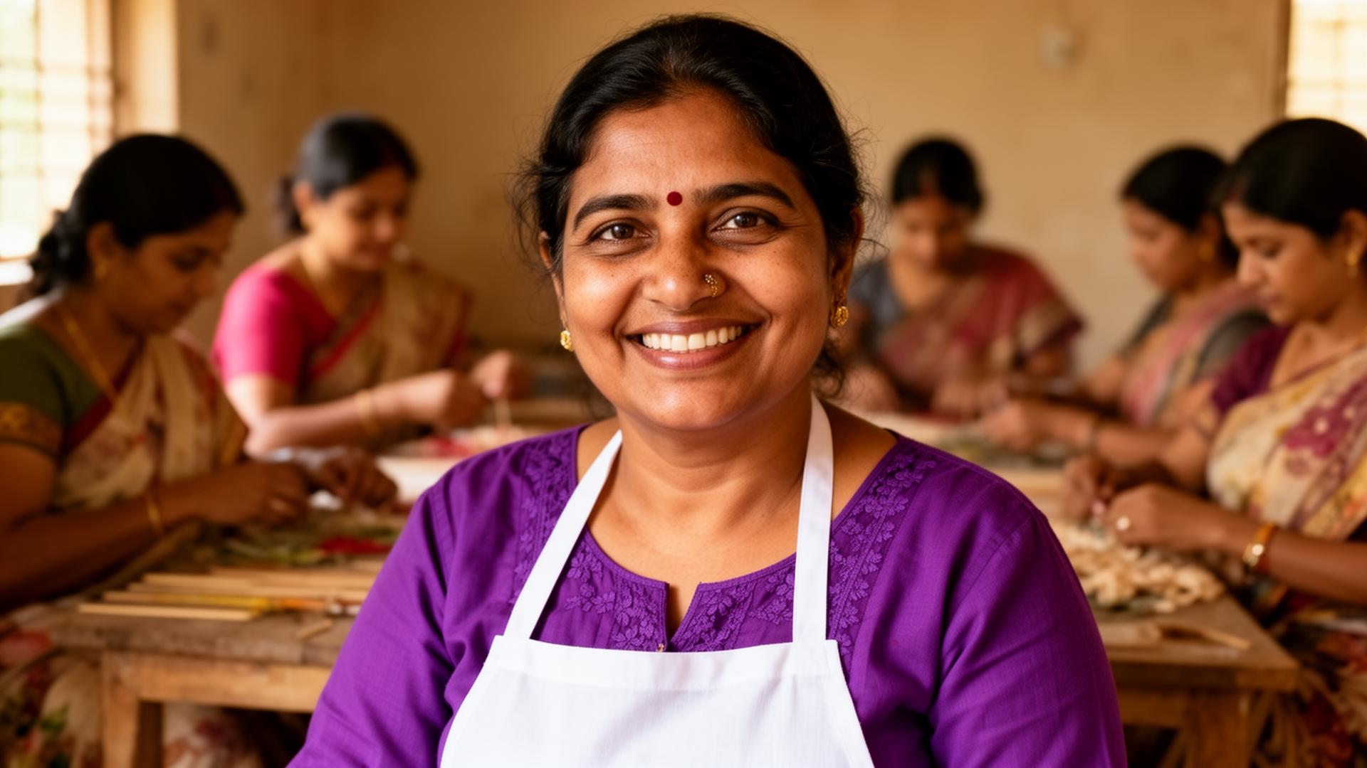 Indian woman empowered through livelihood program
