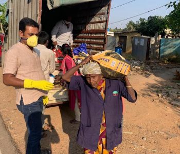 Distributing dry ration